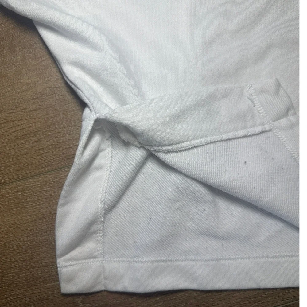 Nike Womens Pullover Minimalist White Mesh Back Athletic Short Sleeve Size Small